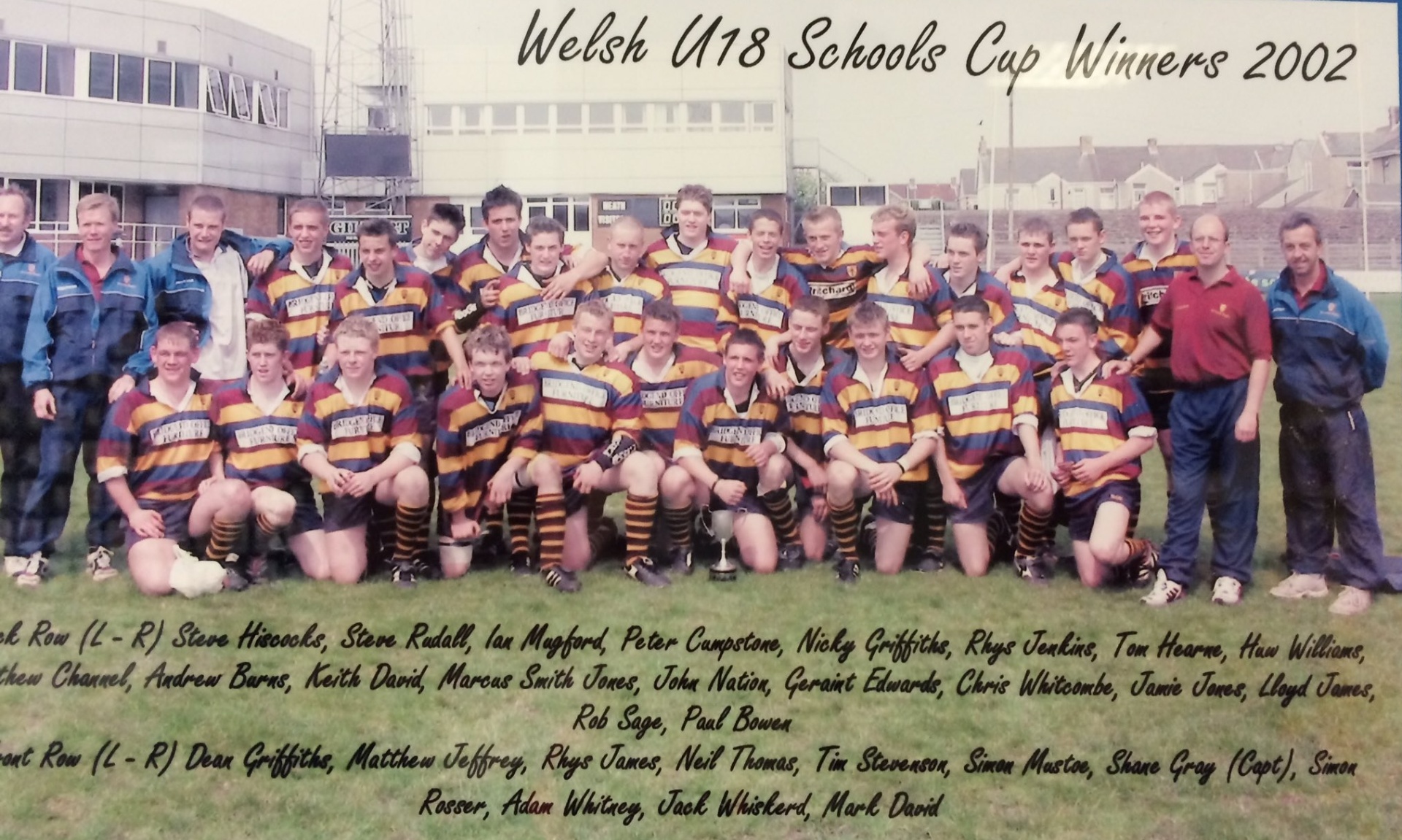 Welsh U18 Schools Cup Winners 2002