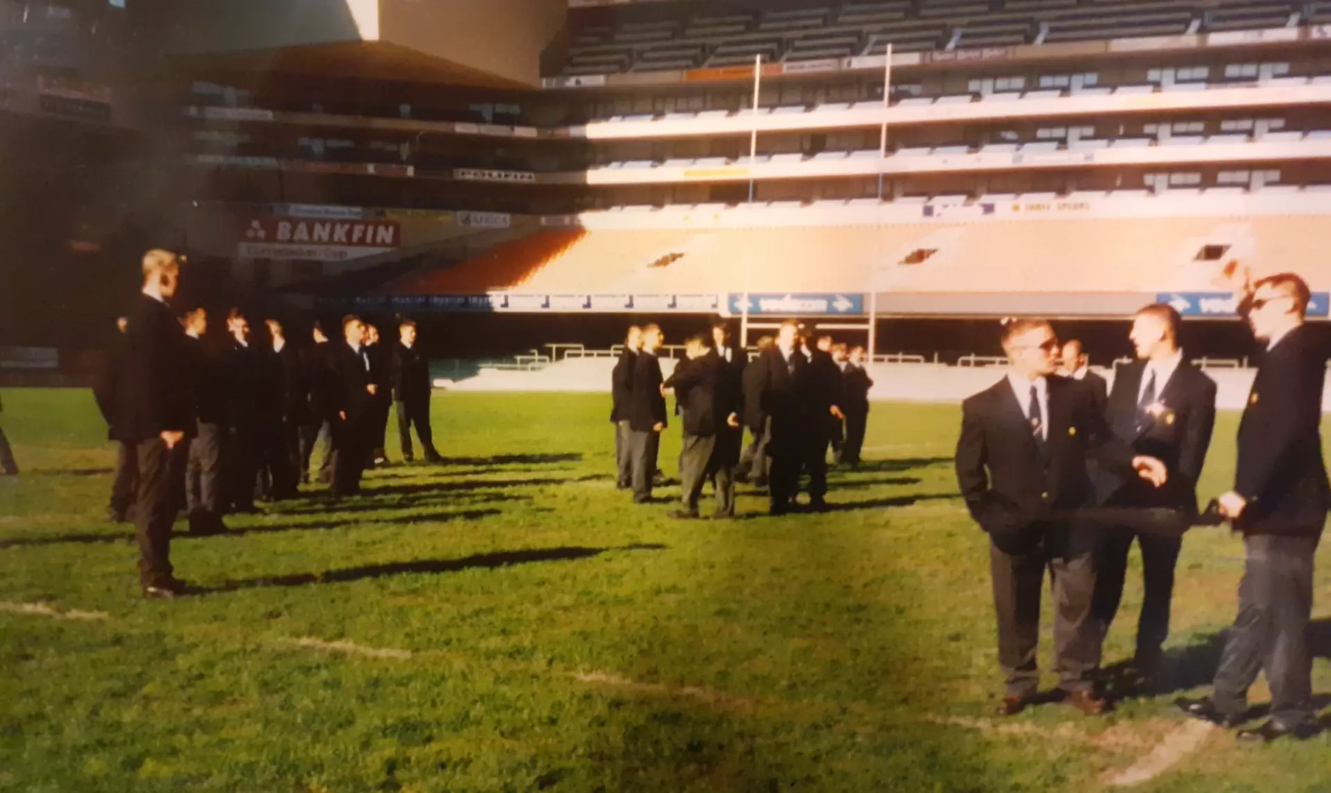 On the pitch at Ellis Park